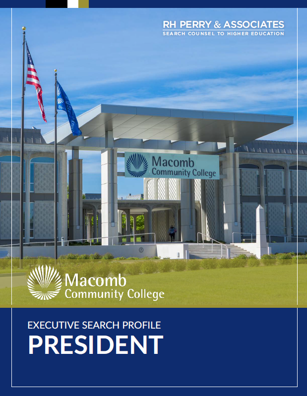 Macomb Community College President Position Executive Search Profile