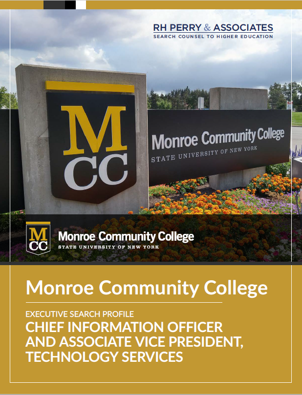 Monroe Community College CIO and AVP Tech Services Executive Search Profile