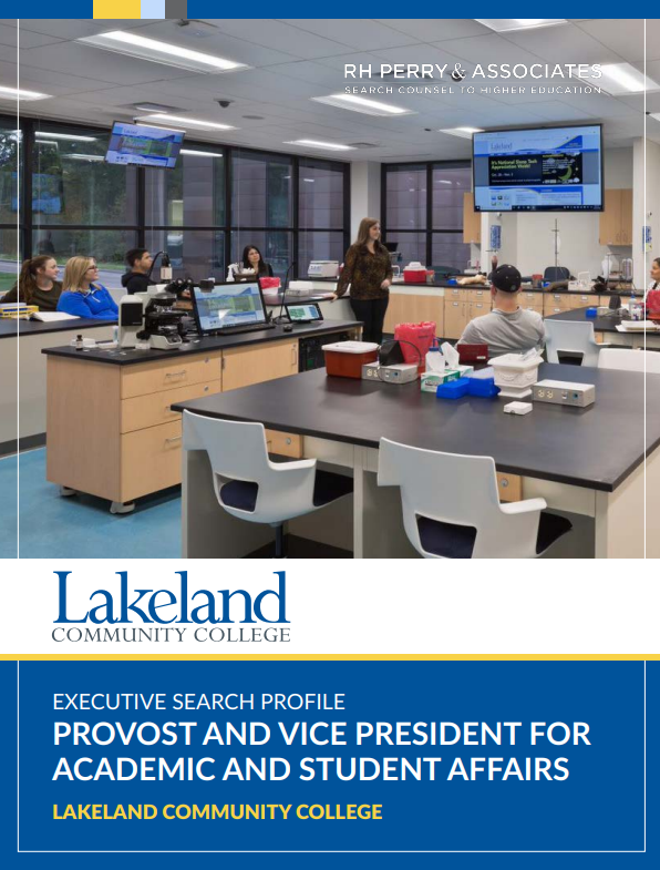 Lakeland Community College Executive Search Profile for Provost and VP for Academic and Student Affairs